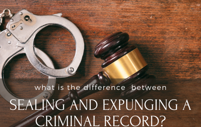 What is the Difference Between Sealing and Expunging a Criminal Record