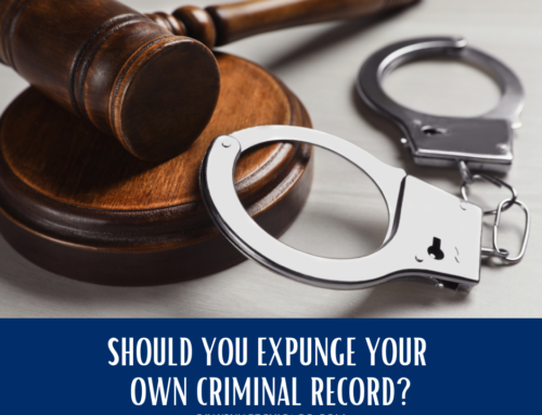 Should You Expunge Your Own Criminal Record?